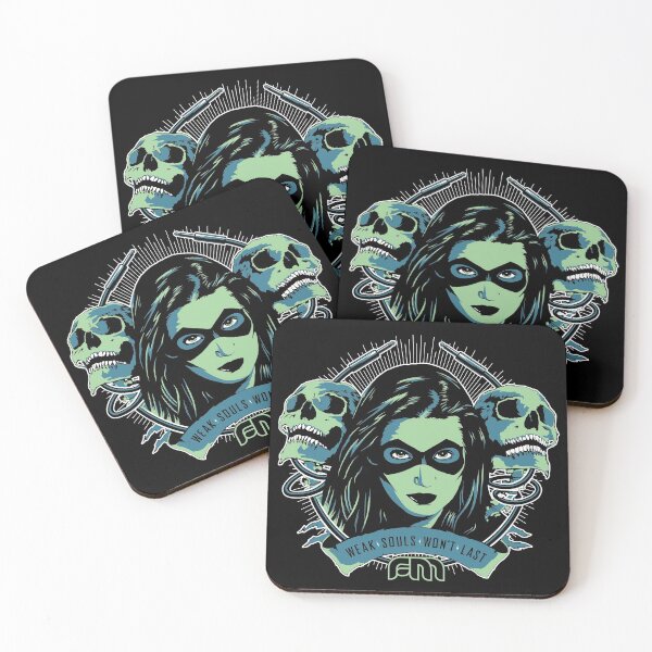 Item preview, FM "Weak Souls Won't Last¨ Green duotone designed and sold by FernandaMartins.