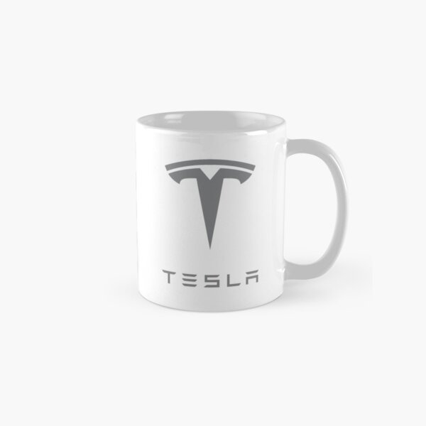 Tesla Logo Mug/Water Bottle (Grey) Classic Mug