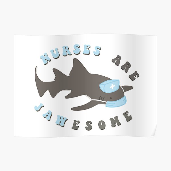 Jawesome nurse with text Poster
