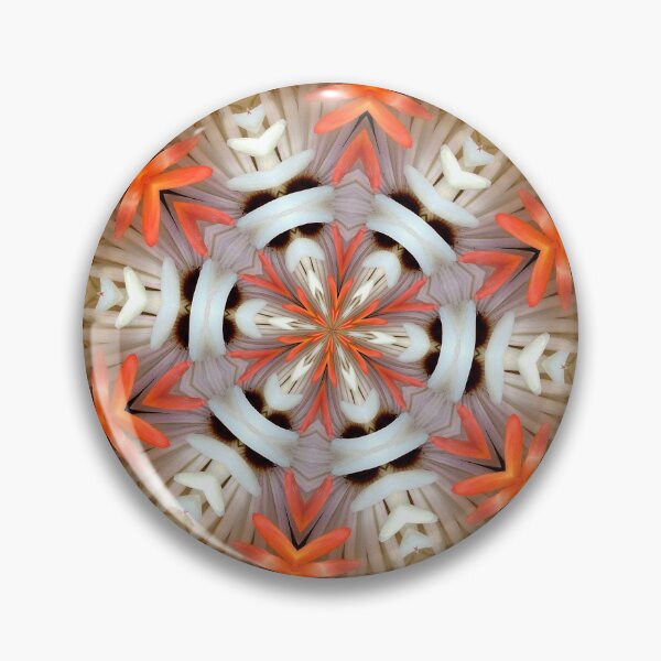 Item preview, Orange and white daisy Mandala. designed and sold by MarilynBaldey7.
