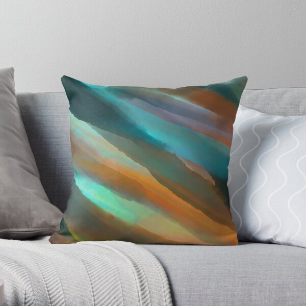 Seasalt and Rust Throw Pillow