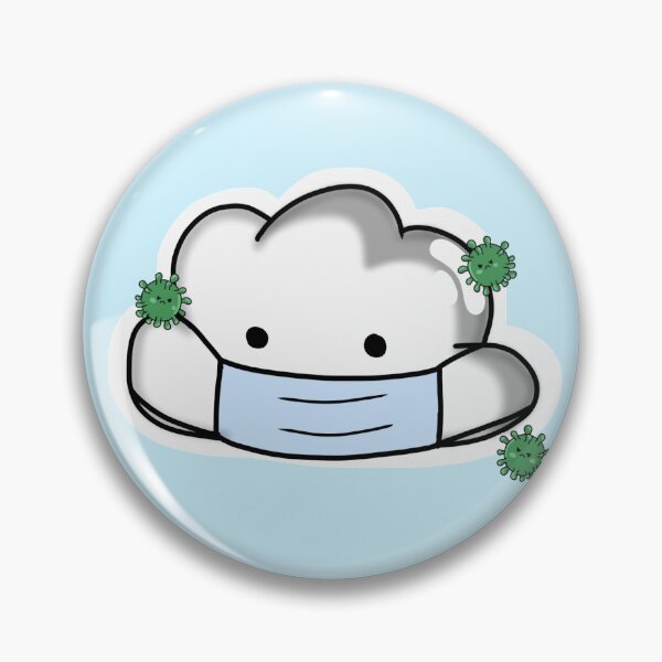 Item preview, Quirky Cloud Wearing Mask designed and sold by SakuraKey.