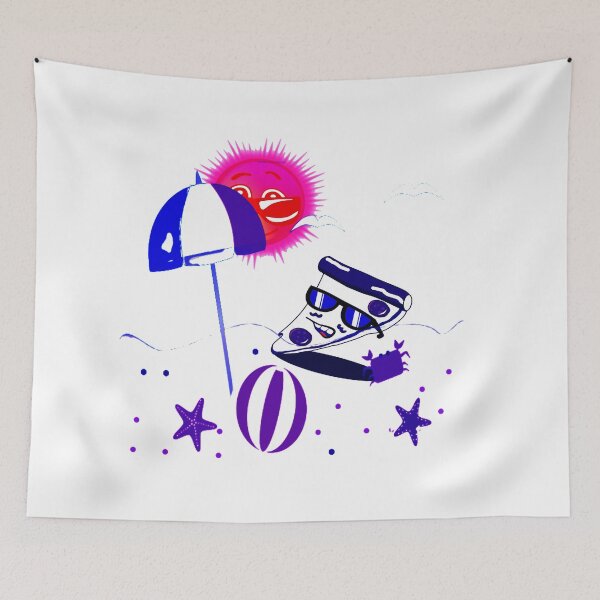 Item preview, Funny pizza with sunshine designed and sold by Hizia.