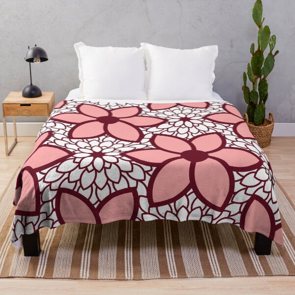 Item preview, Burgundy and Pink Modern Floral designed and sold by KarinaI.