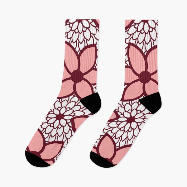 Item preview, Burgundy and Pink Modern Floral designed and sold by KarinaI.