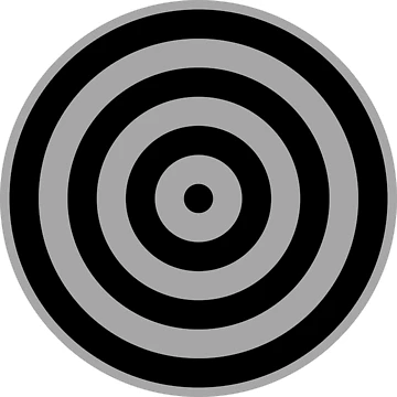 Artwork thumbnail, Geometric Pattern: Rondel: Black Silver by Red Wolf