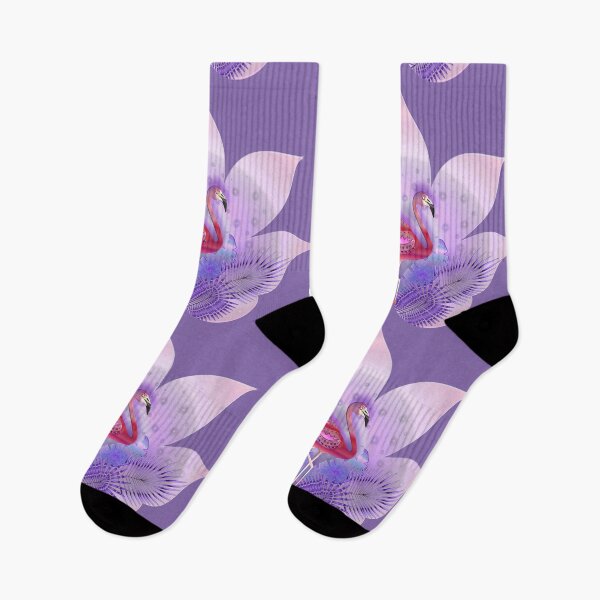 Item preview, PINK AND VIOLET FLAMINGO 179. designed and sold by sana90.