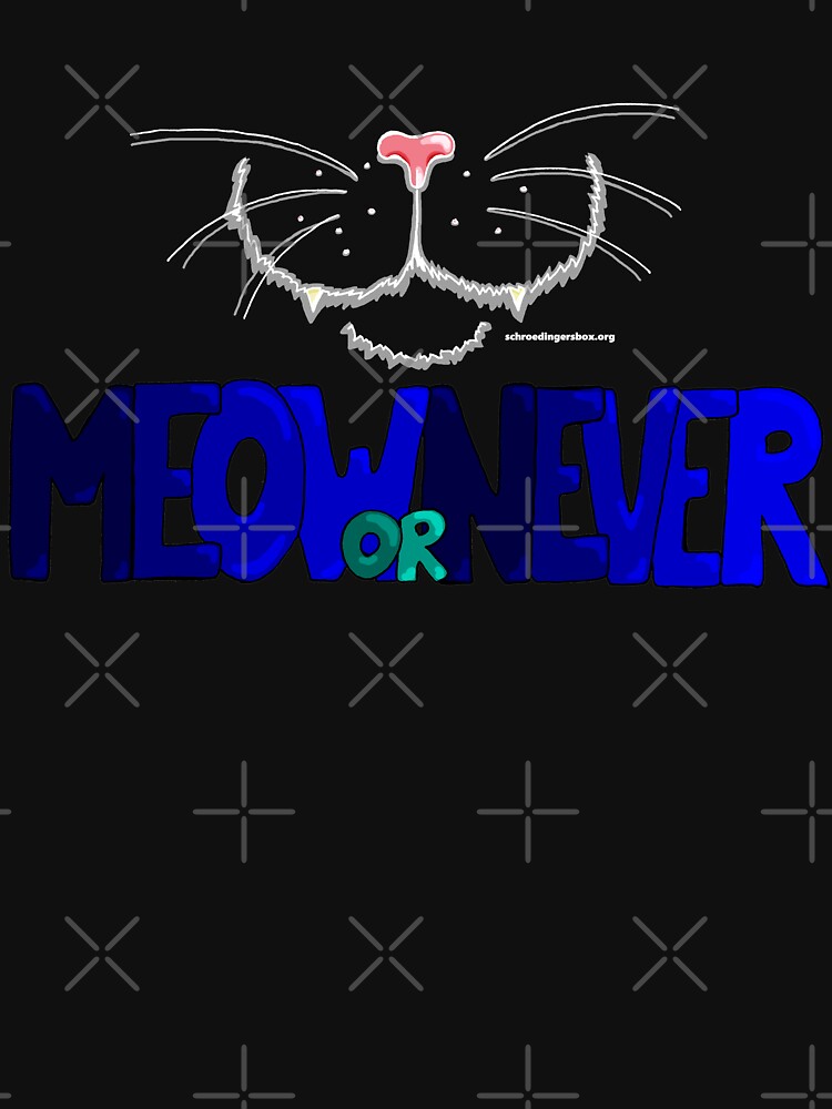 Thumbnail 7 von 7, Classic T-Shirt, Meow or Never & Nosy Cat auf Schwarz designt und verkauft von Boxcats.
