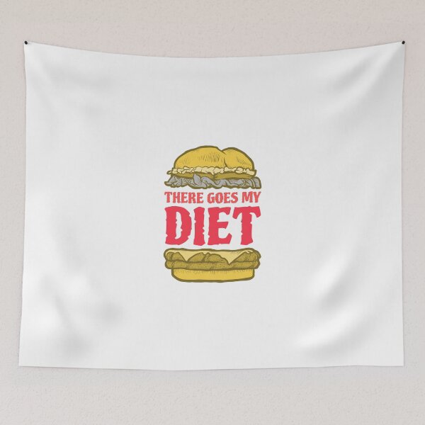 Item preview, Fast Food Burger There Goes My Diet designed and sold by miminova.