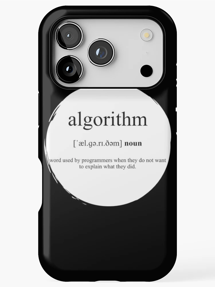 Thumbnail 1 of 4, iPhone Case, Algorithm Definition | Dictionary Collection designed and sold by Designschmiede.