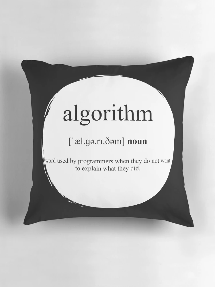 Thumbnail 3 of 4, Pillow, Algorithm Definition | Dictionary Collection designed and sold by Designschmiede.