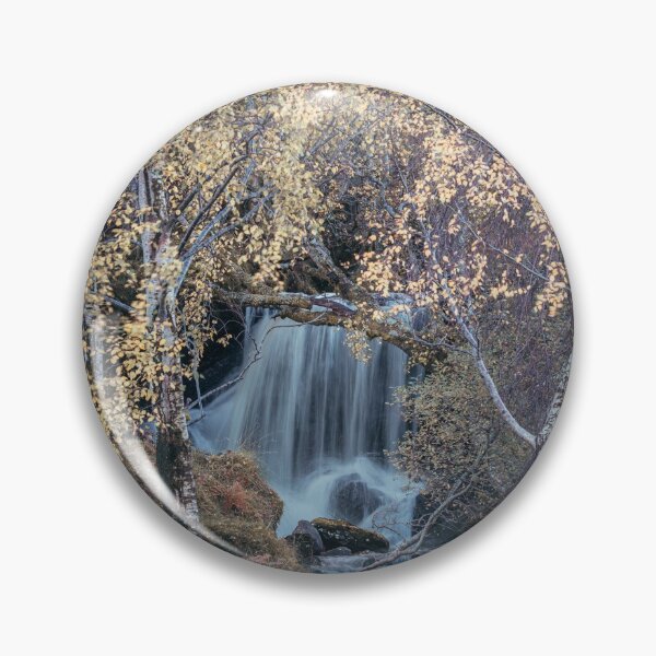Item preview, 'Golden Birches, Autumn Waterfall', Strath Fionan, near Kinloch Rannoch. designed and sold by mucklepawprint.