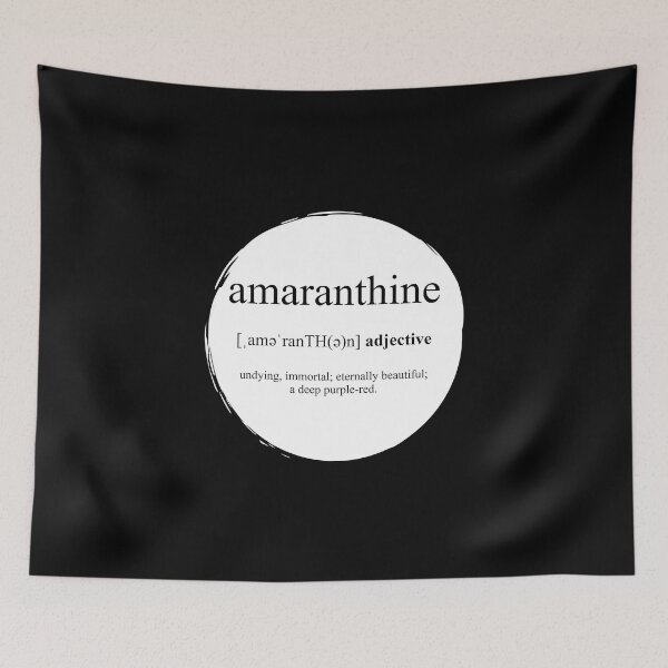 Item preview, Amaranthine Definition | Dictionary Collection designed and sold by Designschmiede.