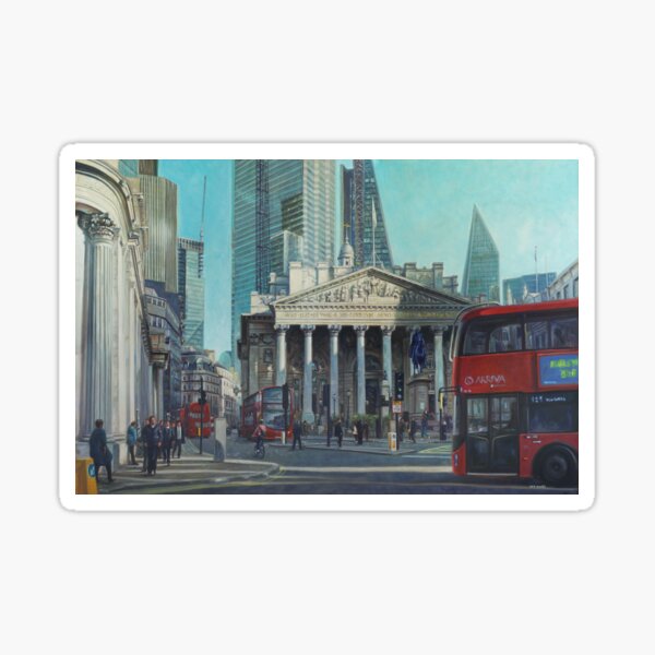 London City Bank area in sunny Autumn Sticker