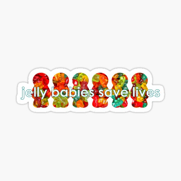 Jelly Babies Save Lives Diabetes Hypo Remedy Linear Sticker