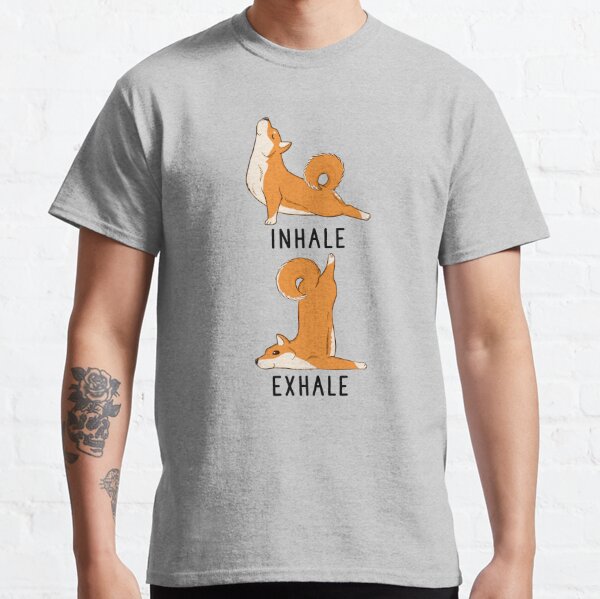  Inhale Exhale Yoga Pose Shirt for Yoga and Meditation :  Clothing, Shoes & Jewelry