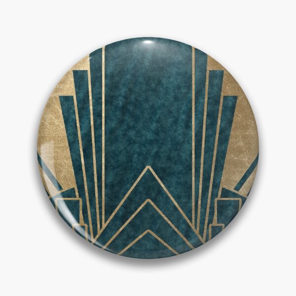 Item preview, Art Deco glamour - teal and gold designed and sold by RoseAesthetic.