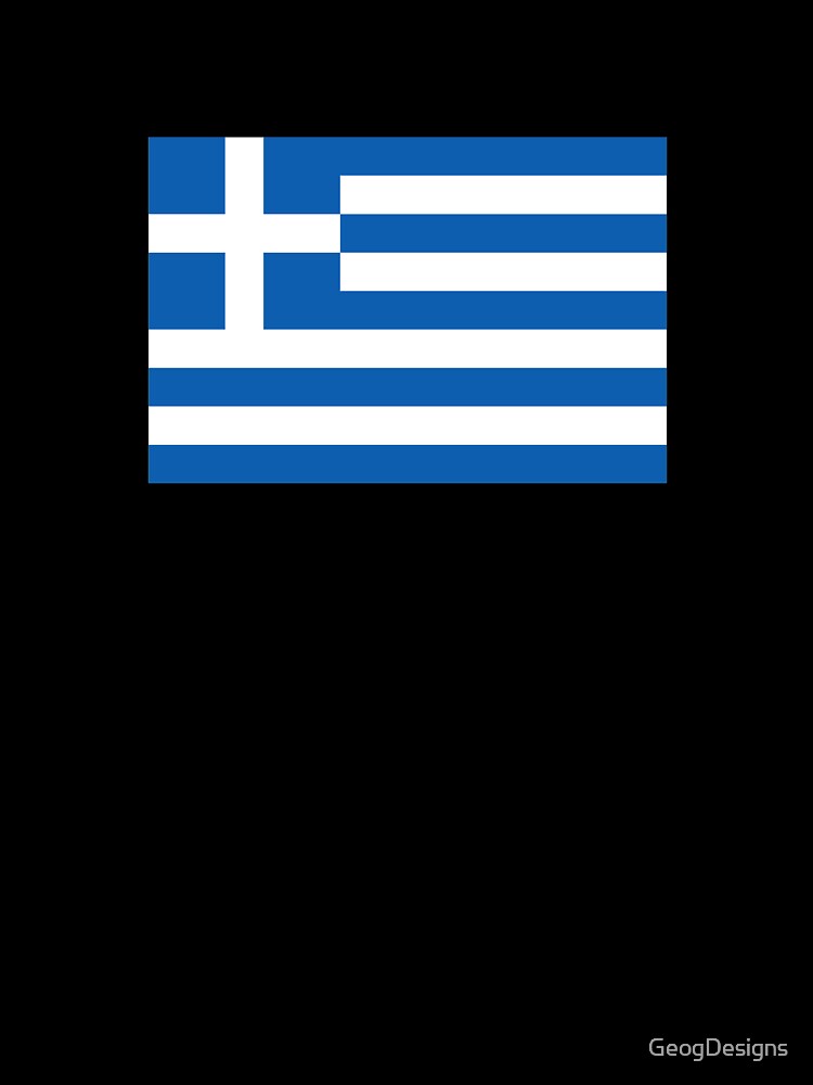Kinder T-Shirt mit Griechenland Flagge Fahne griechisch von GeogDesigns