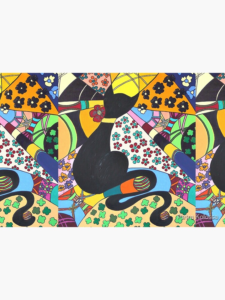 Lady-Kätz, Katze, cat, in Popart von Petra-Kolossa