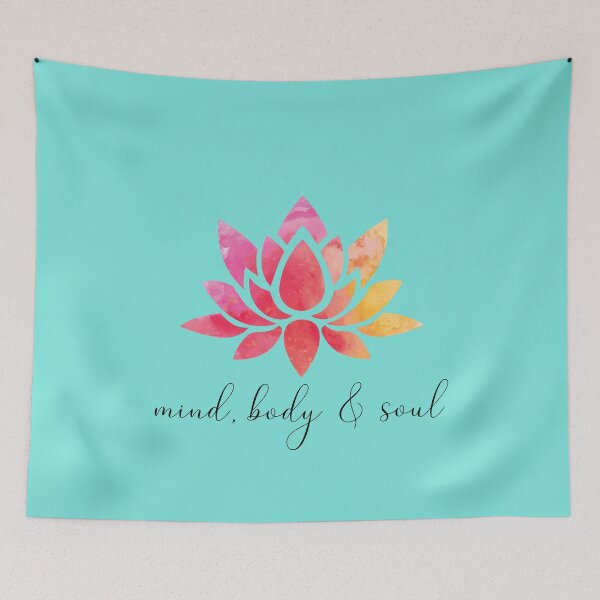 Item preview, Stylish lotus design. Mind, body & soul designed and sold by blacklittlemoon.