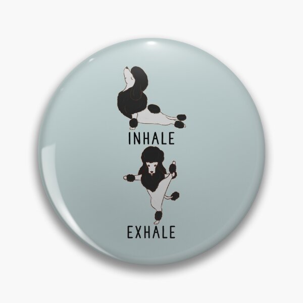 Item preview, Inhale Exhale Black Poodle Yoga designed and sold by thepawster.