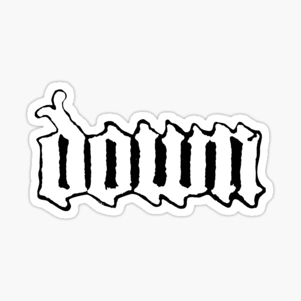 Down Sticker