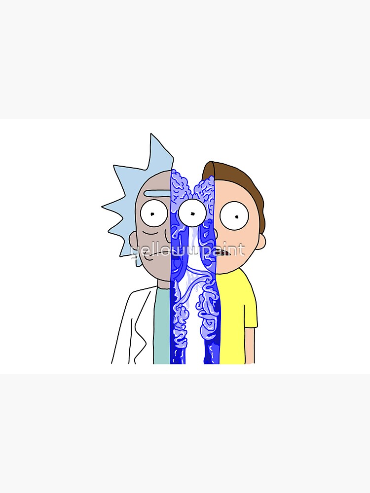 Rick and Morty in half by yellowwpaint