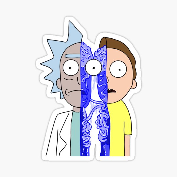 Rick And Morty Drip Stickers 