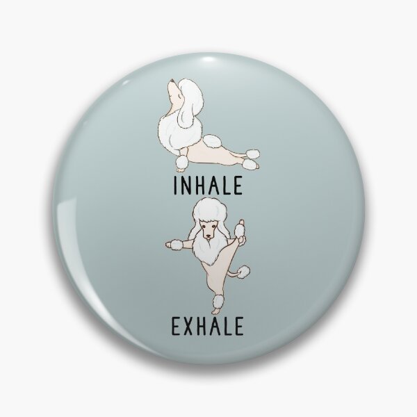 Item preview, Inhale Exhale White Poodle Yoga designed and sold by thepawster.