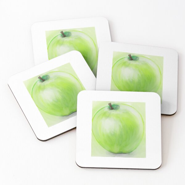 Item preview, Green Apple Watercolor Drawing  designed and sold by Grafititee.