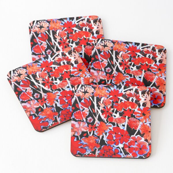 Item preview, Red Flower Etching  designed and sold by Belinda "BillyLee" NYE (Printmaker).