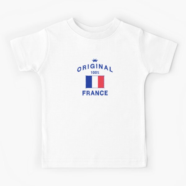 Vy32jg-2 Long Sleeve Paris with French Flag T-Shirts for Children 2T-6T Fashion Tunic Tops