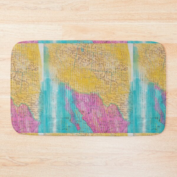 Item preview, Painted California Map Artistic designed and sold by Rainbows Galore.