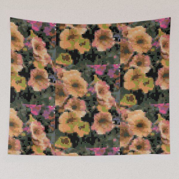 Item preview, Embroidered Digital Petunias designed and sold by LadyRachelJ.