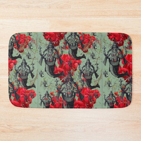 Item preview, Snake Goddess with geraniums. designed and sold by MarilynBaldey7.