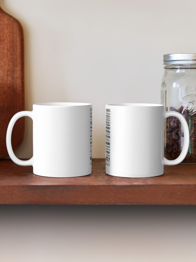 Mugs: Double-Handled Coffee Mug, Men in the Arena