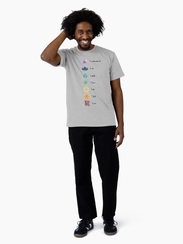 Thumbnail 3 of 4, Premium T-Shirt, Yoga. Chakras design  designed and sold by blacklittlemoon.