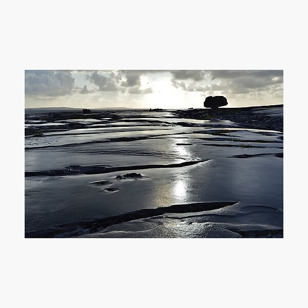 After the rain, the Burren in bright sunlight, Co Clare, Ireland Photographic Print