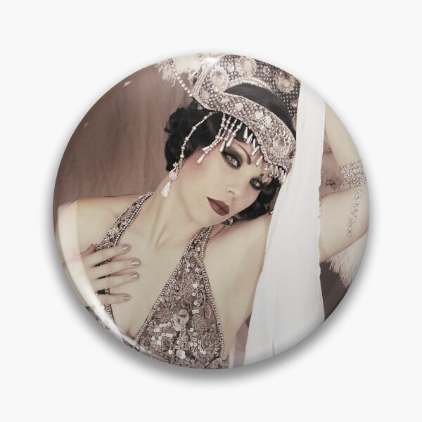 Item preview, Burlesque Showgirl Xarah von den Vielenregen in shiny art nouveau frame designed and sold by Xarah.