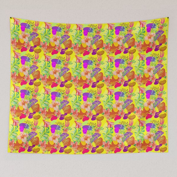 Item preview, HIBISCUS PARTY -watercolor elements - a very Hawaiian beach side design.  designed and sold by JOHNC1.