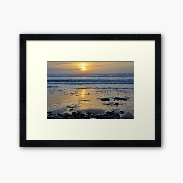 Atlantic Sunset of County Glare, Ireland Framed Art Print
