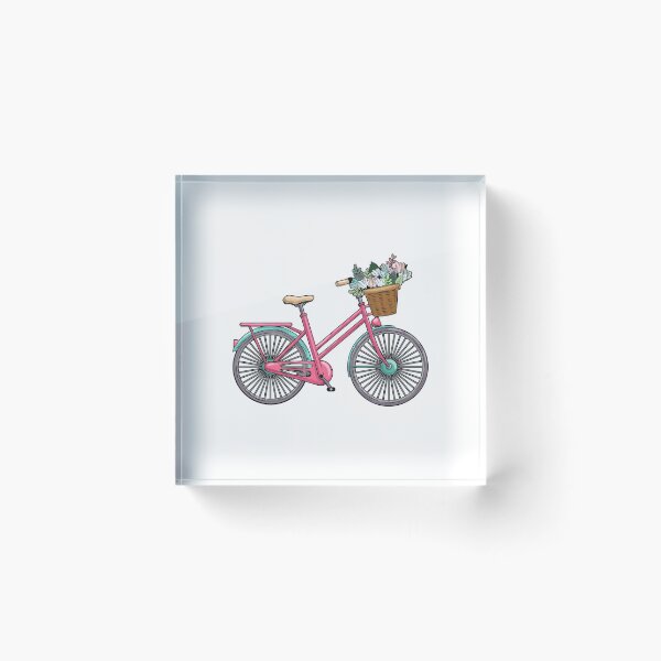 Item preview, Womens bicycle with flowers designed and sold by Snabdesign84.