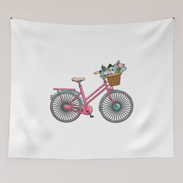 Item preview, Womens bicycle with flowers designed and sold by Snabdesign84.