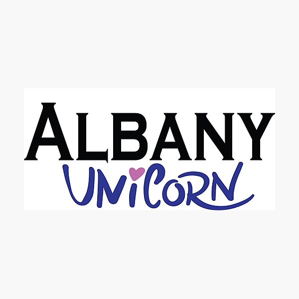 Albany Unicorn New York Raised Me Photographic Print