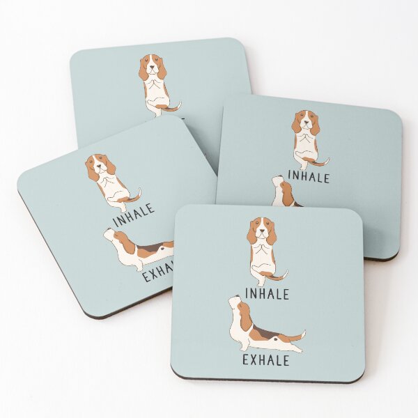 Item preview, Inhale Exhale Basset Hound Yoga designed and sold by thepawster.