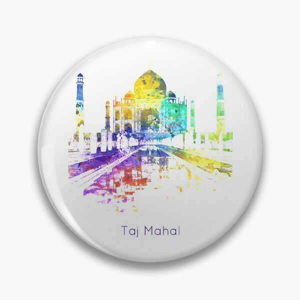 Item preview, Taj Mahal - Colourful Skyline designed and sold by SeraphineArts.