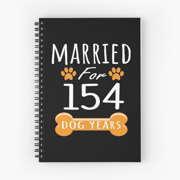 Item preview, 22nd Anniversary Funny Married For 154 Dog Years Marriage print designed and sold by Grabitees.
