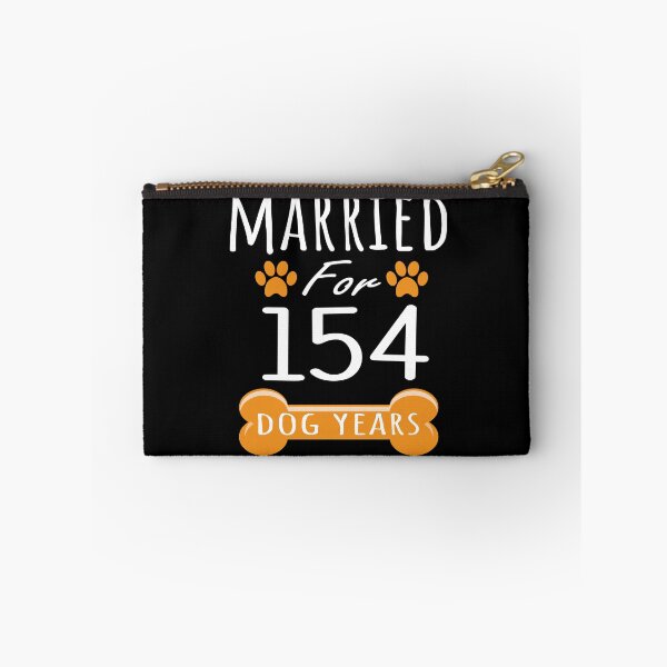 Item preview, 22nd Anniversary Funny Married For 154 Dog Years Marriage print designed and sold by Grabitees.