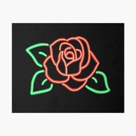 Neon Rose Painting