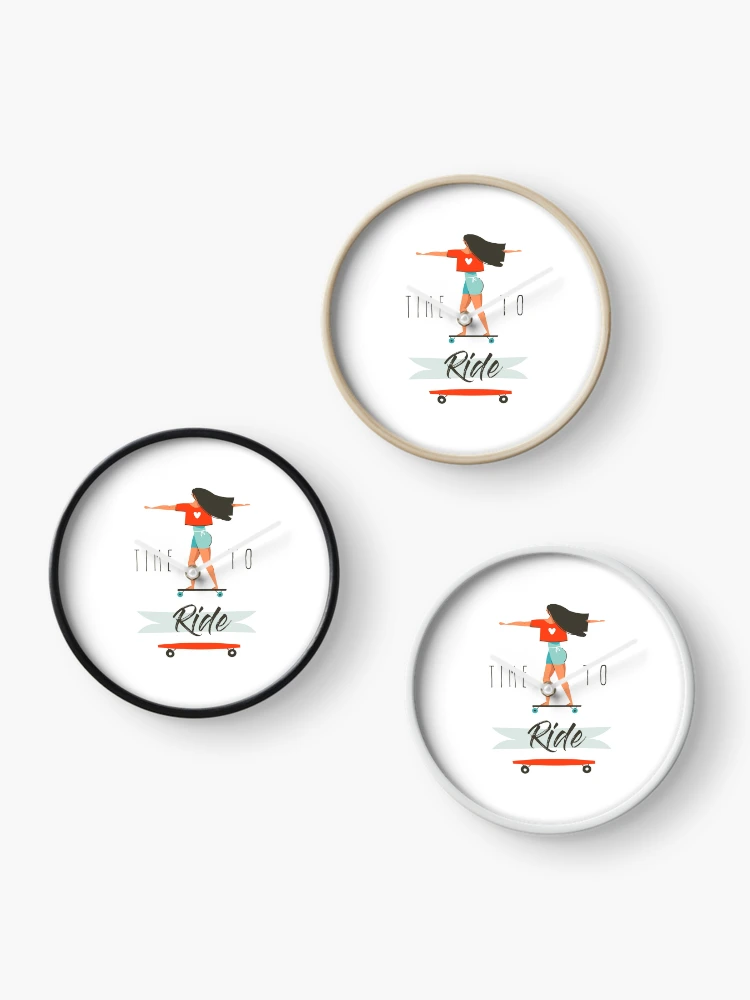 Thumbnail 3 of 4, Clock, Time To Ride designed and sold by Trio's Stuff.